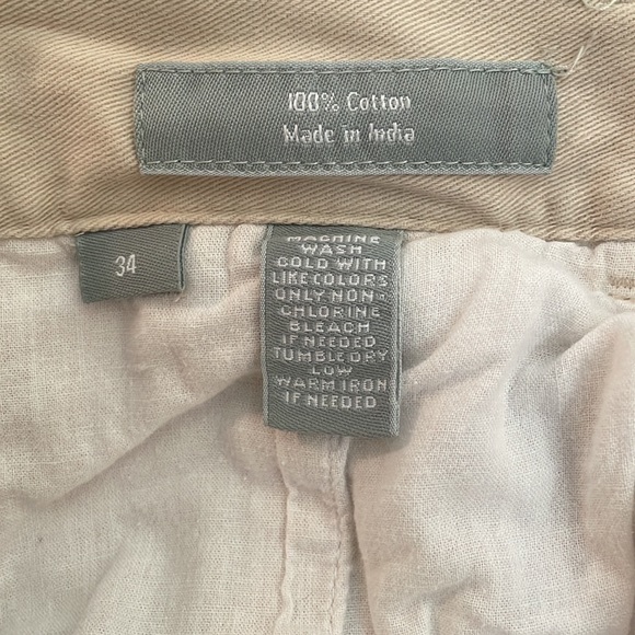 Evergreen 100% cotton shorts, pleated front, size 34 waist - Picture 7 of 7